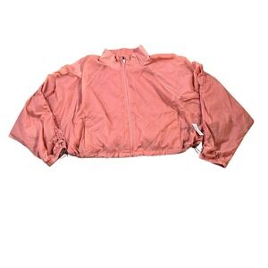 Old Navy NEW Jacket Women's 2X Peach DryQuick Pullover Windbreaker $60‎ Retail